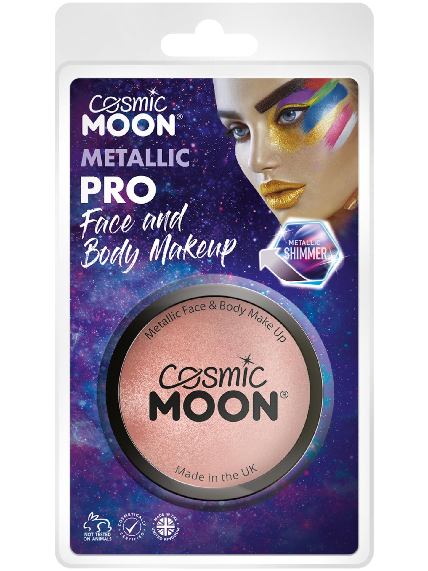 Cosmic Moon Metallic Pro Face Paint Cake Pots, Ros Wholesale