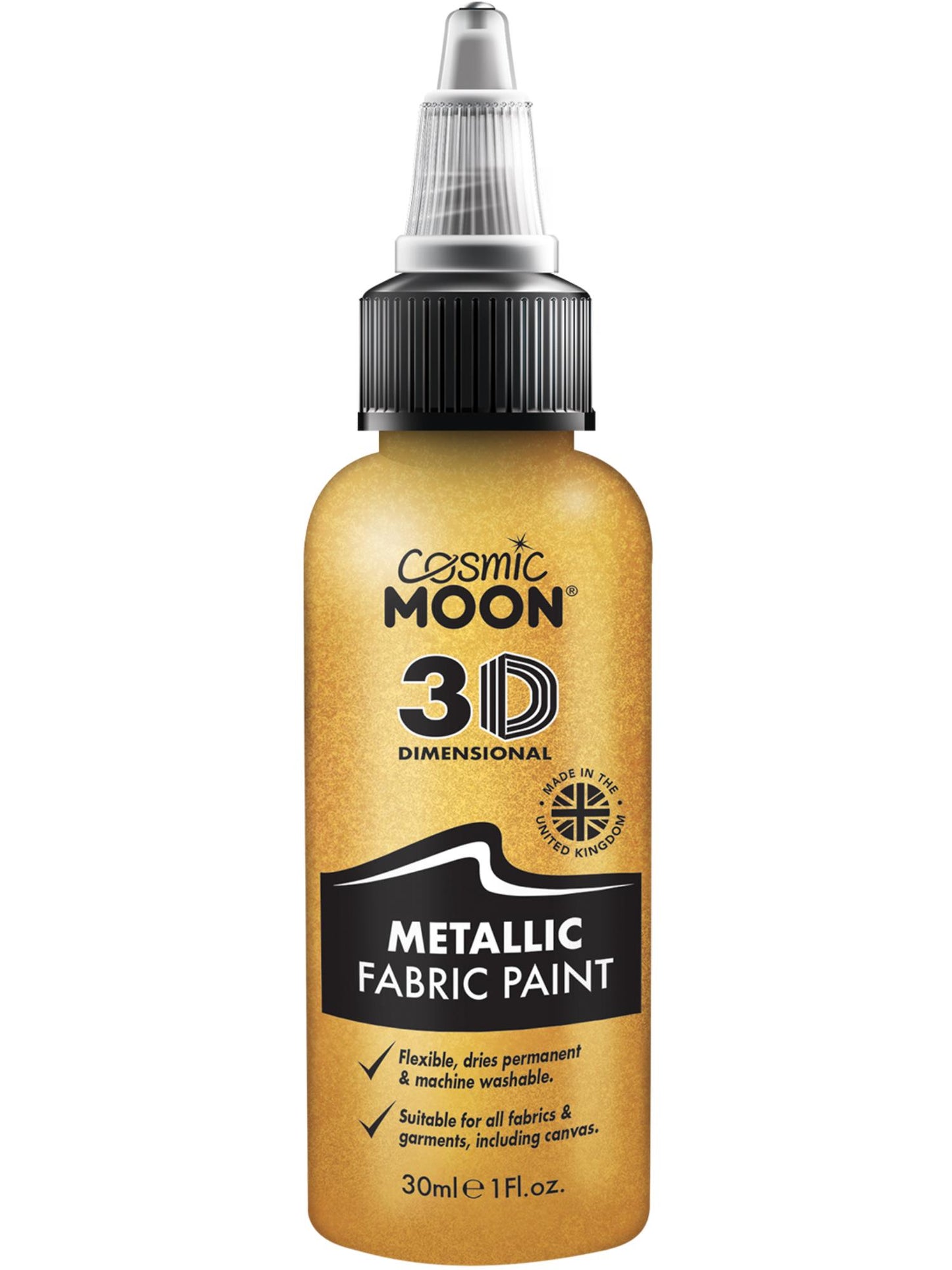 Cosmic Moon Metallic Fabric Paint, Gold Wholesale