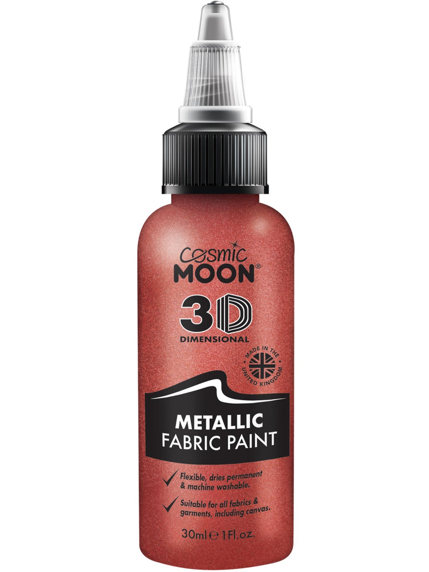 Cosmic Moon Metallic Fabric Paint, Red Wholesale
