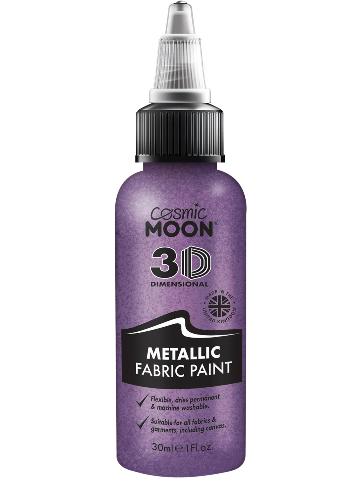 Cosmic Moon Metallic Fabric Paint, Purple Wholesale