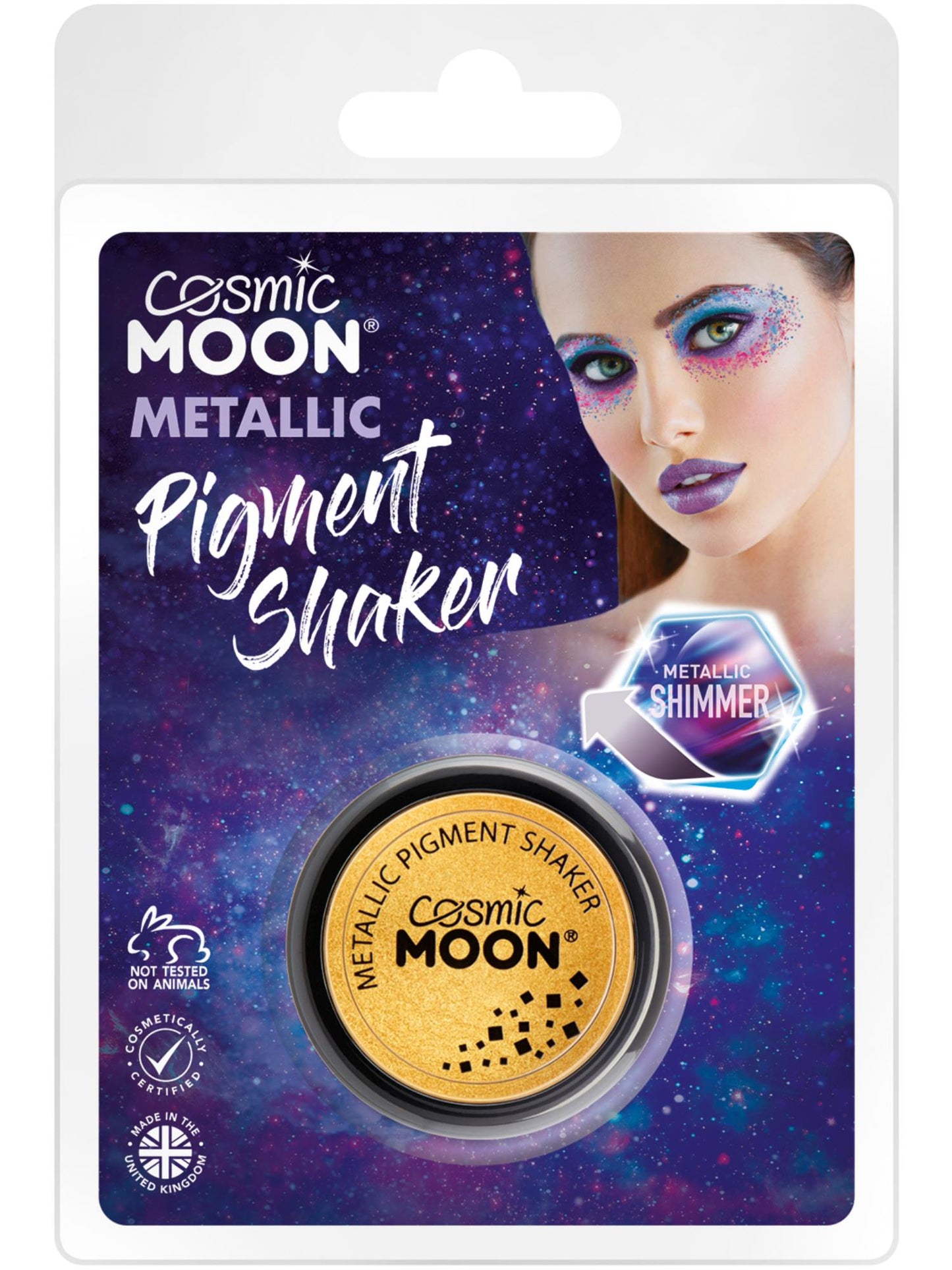 Cosmic Moon Metallic Pigment Shaker, Gold Wholesale