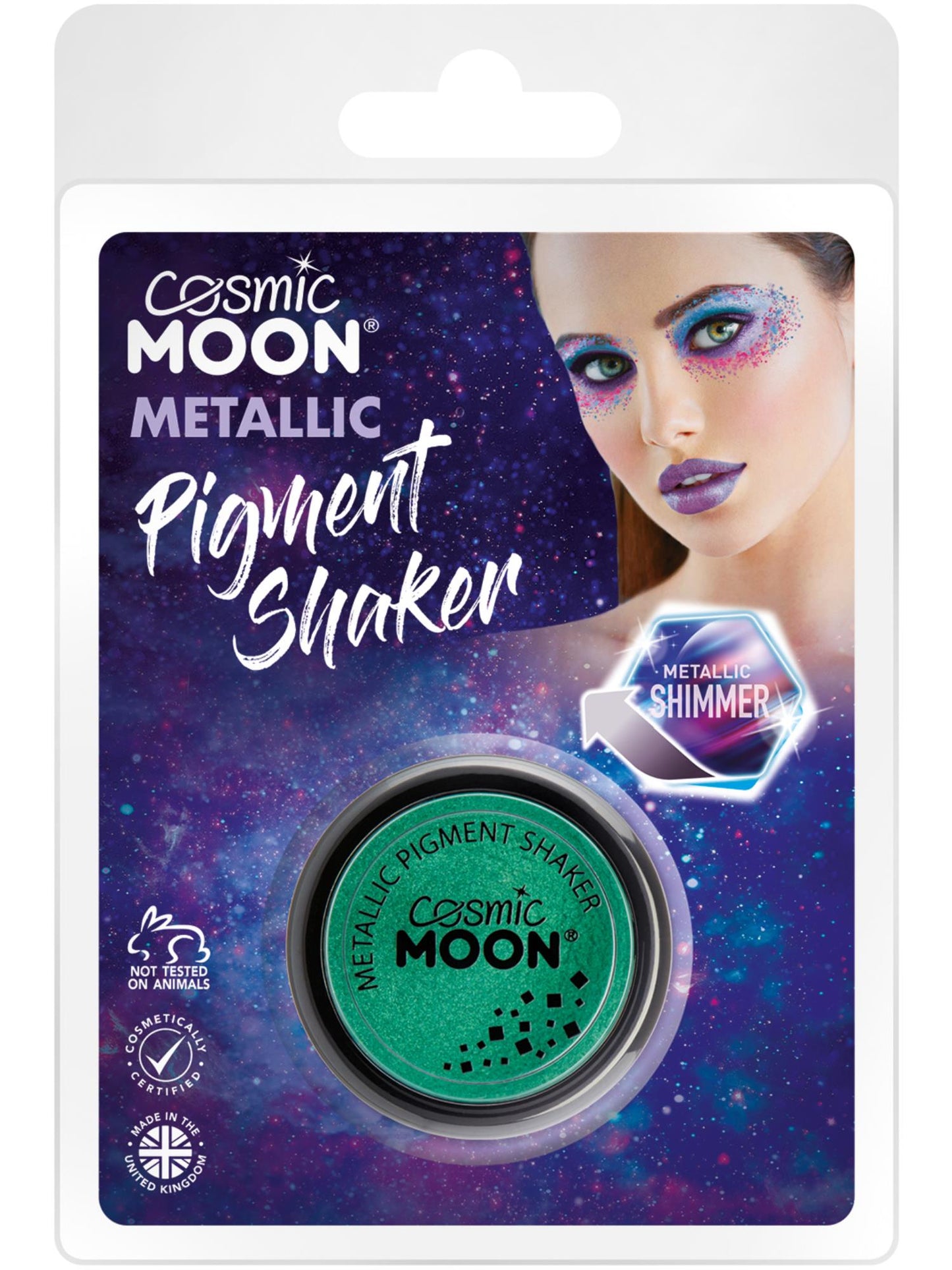 Cosmic Moon Metallic Pigment Shaker, Green Wholesale