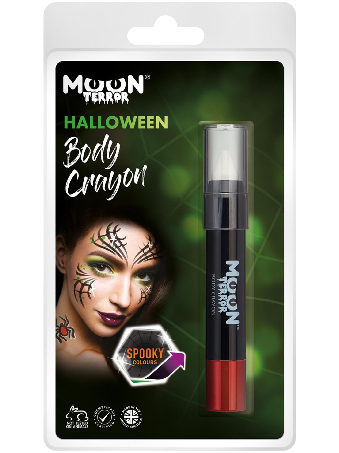 Moon Terror Halloween Body Crayons, White Wholesale