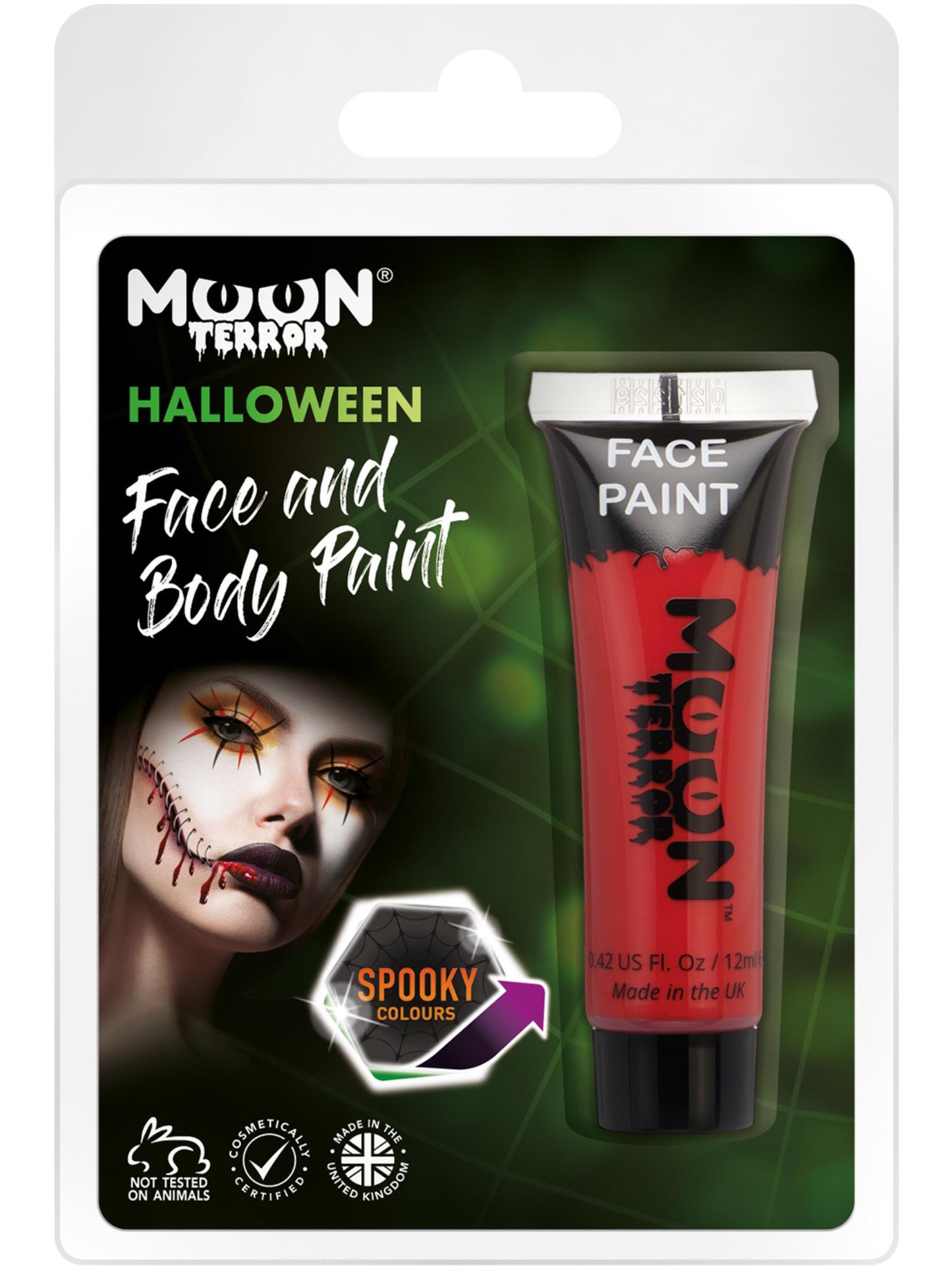 Moon Terror Halloween Face & Body Paint, Red Wholesale