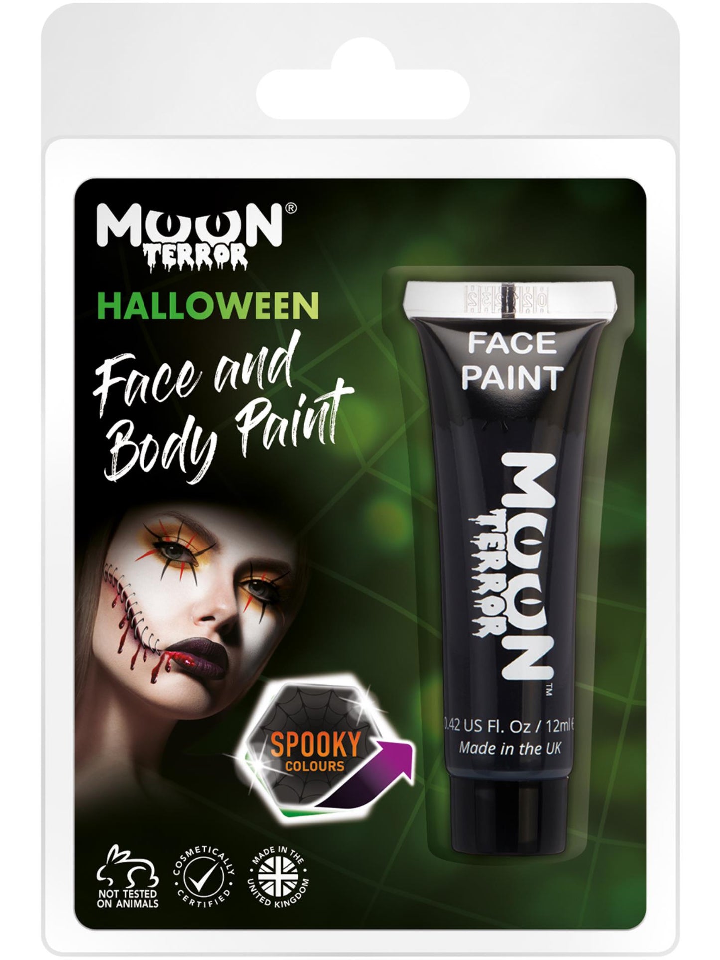 Moon Terror Halloween Face & Body Paint, Black Wholesale