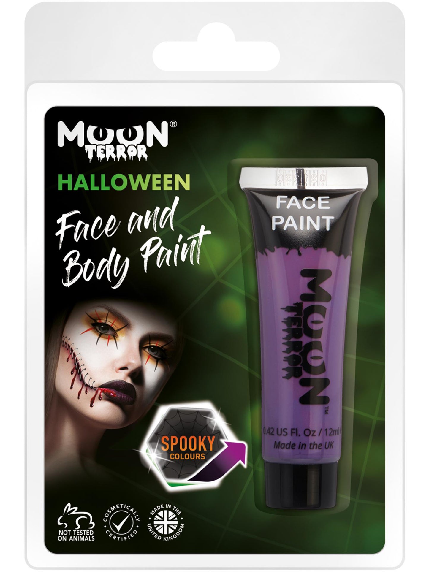 Moon Terror Halloween Face & Body Paint, Purple Wholesale
