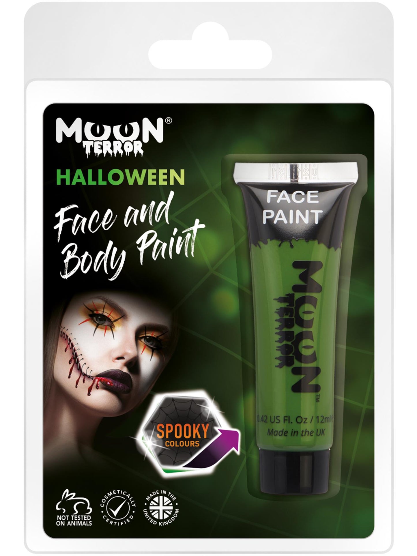 Moon Terror Halloween Face & Body Paint, Green Wholesale