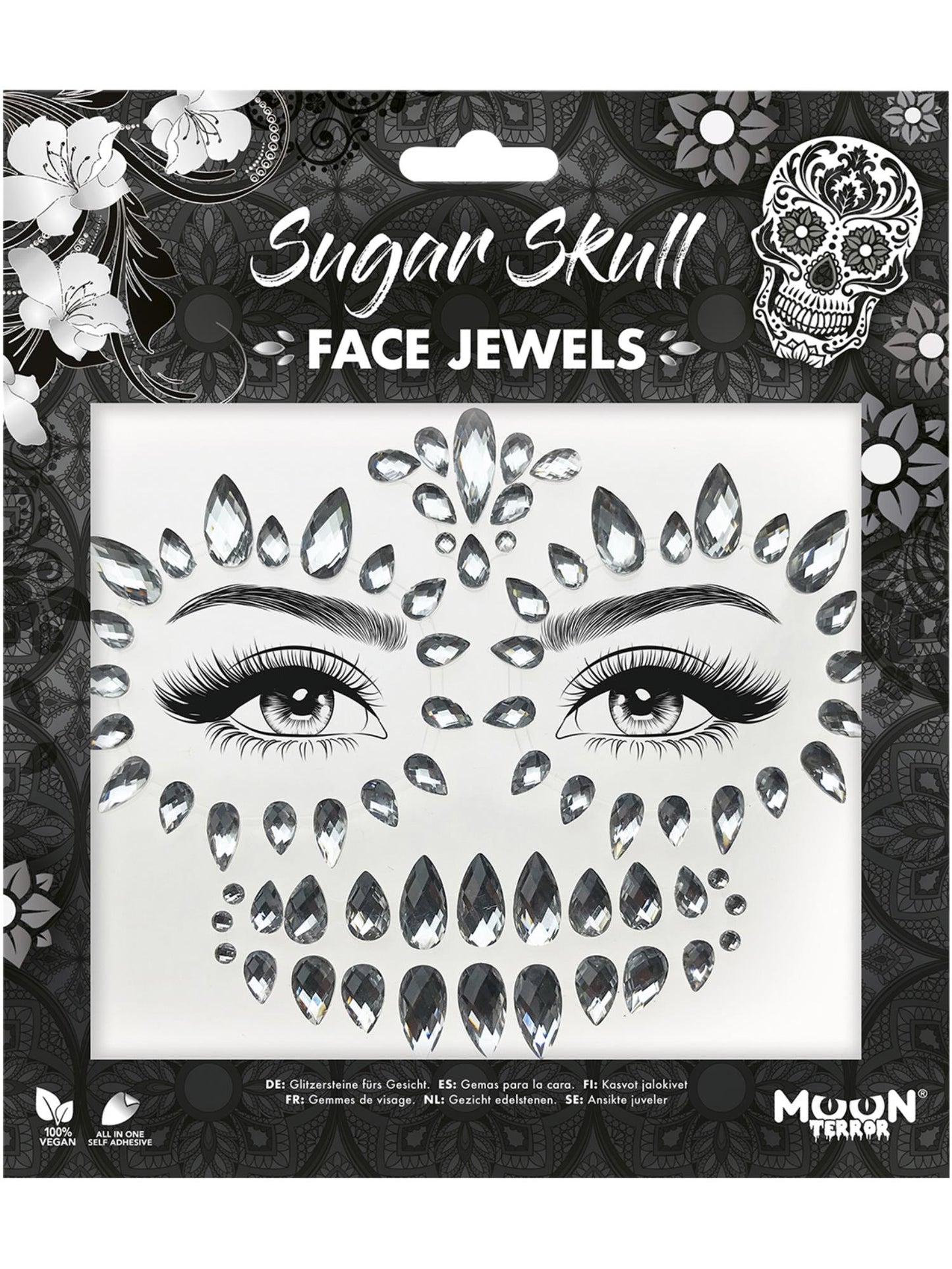 Moon Terror Face Jewels, Sugar Skull Wholesale