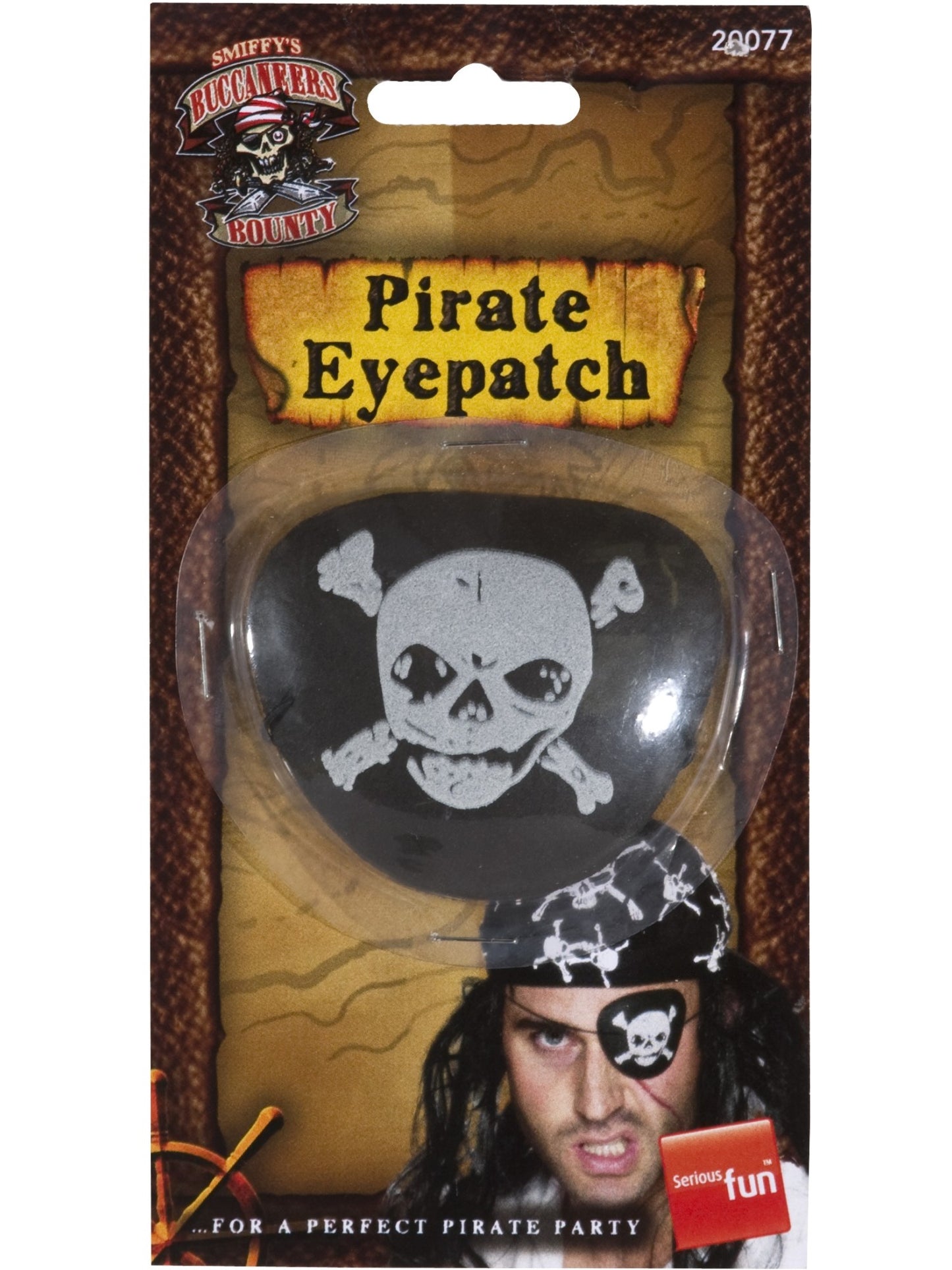 Pirate Eyepatch, Black & White  Wholesale