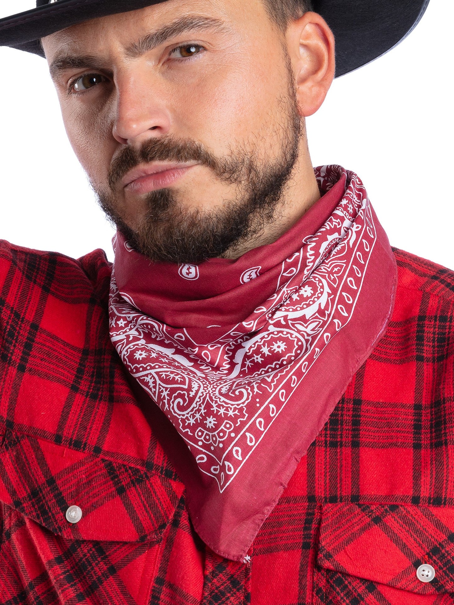 Cowboy-Halstuch, Rot, Western-Design