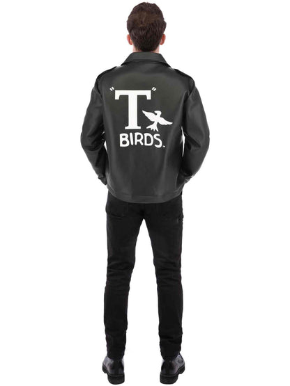 Veste Grease T-Birds, Noir, avec logo brodé