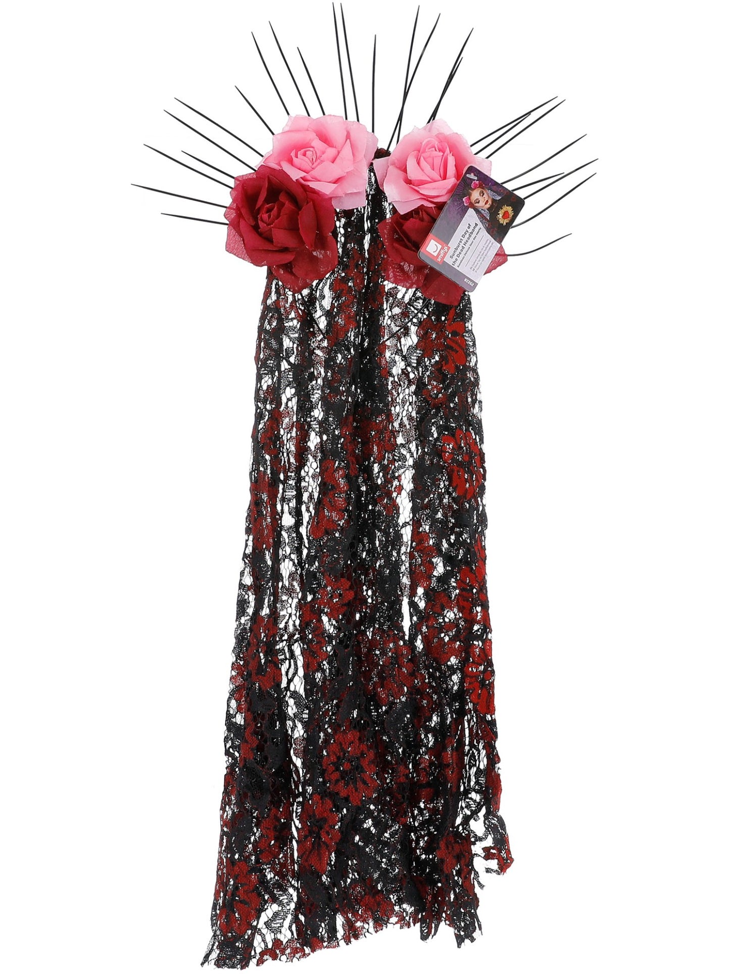 Deluxe Sunburst Day of the Dead Headband  Wholesale