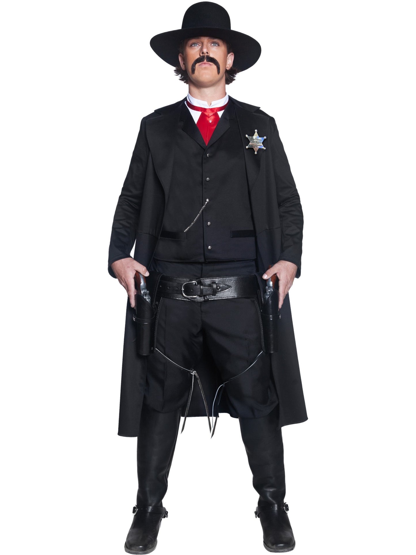 Deluxe Authentic Western Sheriff Costume, Black  Wholesale