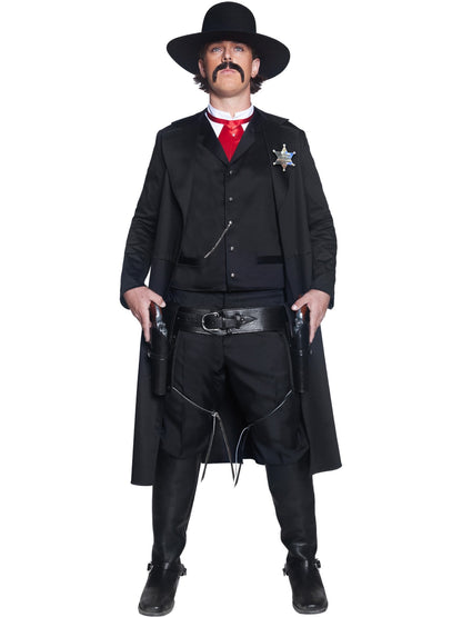 Deluxe Authentic Western Sheriff Costume, Black  Wholesale