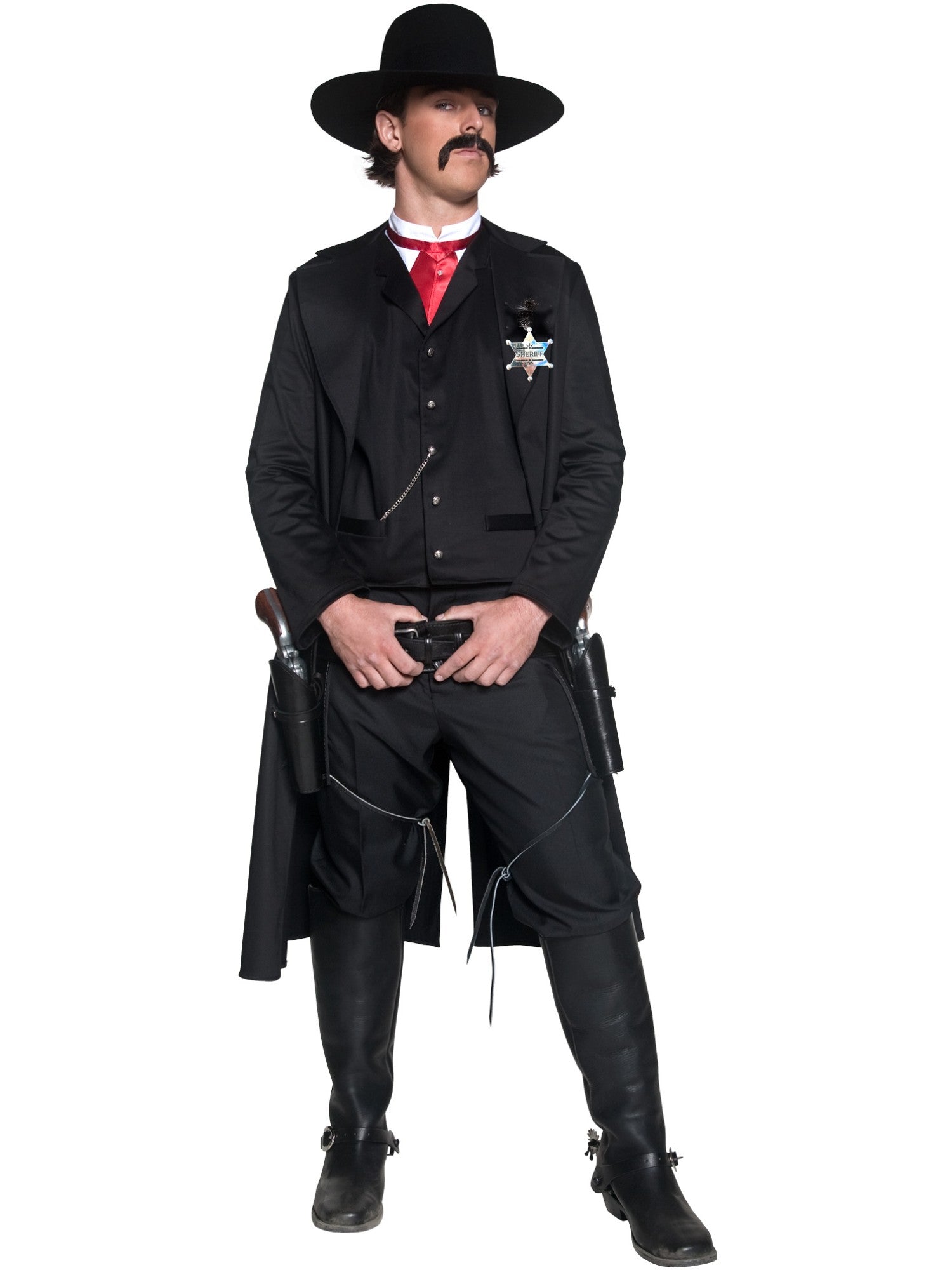 Authentische Western Kollektion, Sheriff Kostüm, mit Jacke, Oberteil, Fliege und Abzeichen