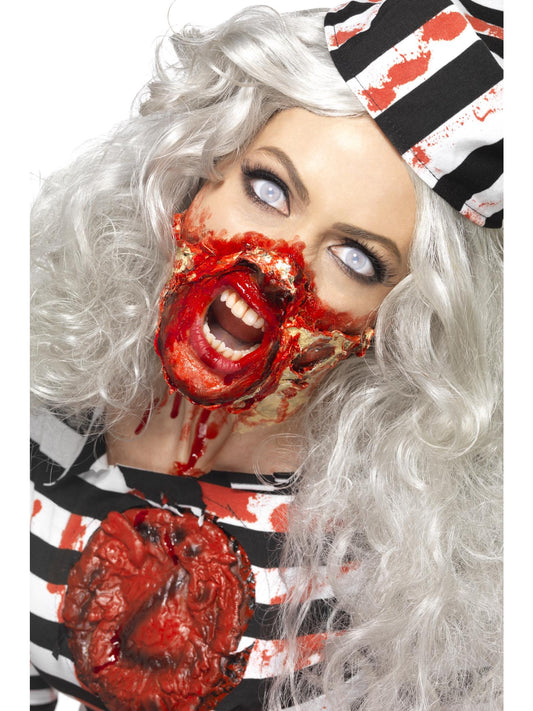 Horror-Zombie-Flüssiglatex-Set, Verschiedene Farben, mit 4 farbigen Schminketiegeln & 4 Schwämmen, 4 x 29.57ml/1 US fl.oz