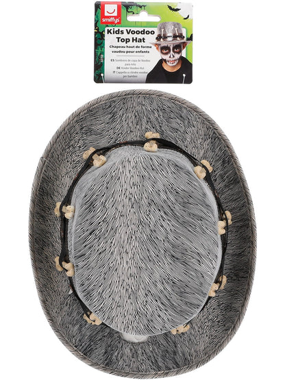 Kids Grey Voodoo Distressed Top Hat  Wholesale