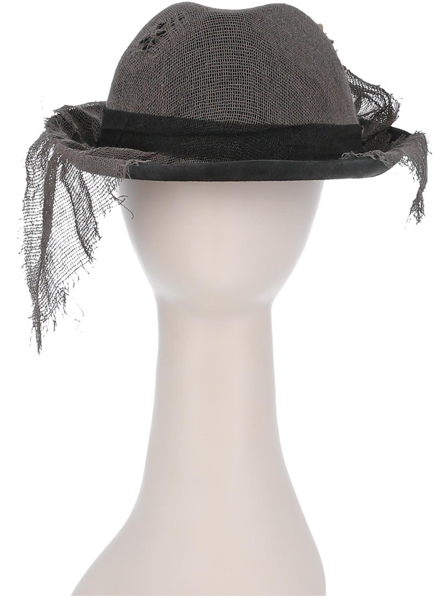 Sombrero Trilby estilo gótico de lino envejecido