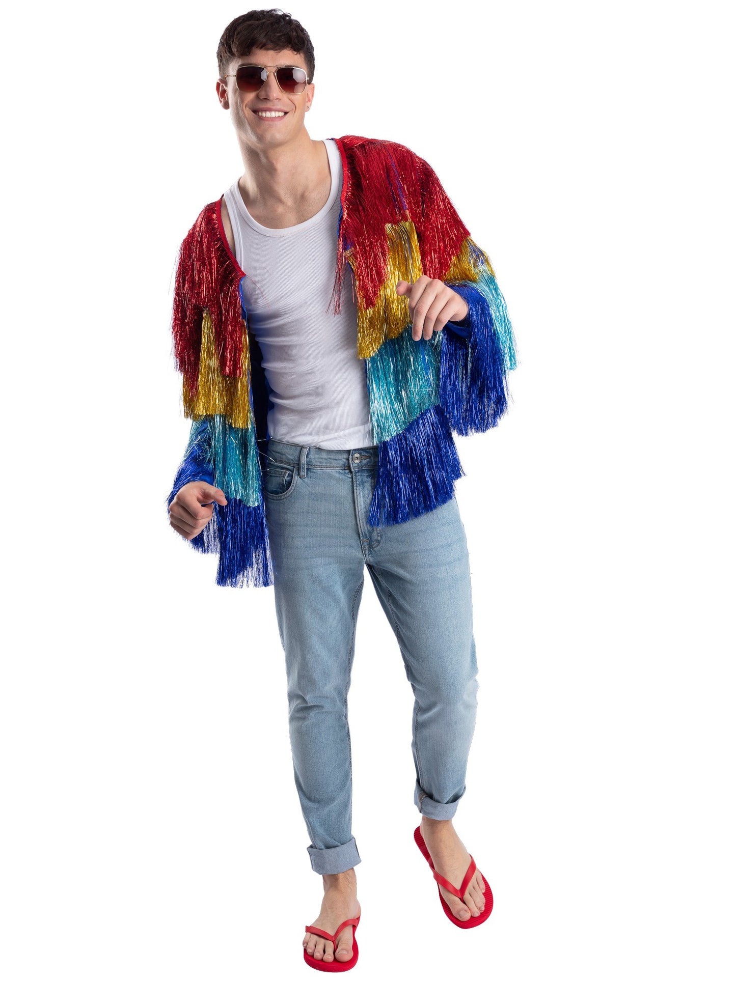 Fever Tinsel Festival Jacket, Multi-Coloured  Wholesale