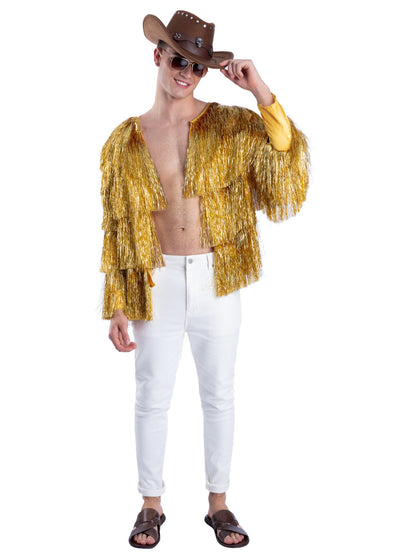 Fever Tinsel Festival Jacket, Gold  Wholesale