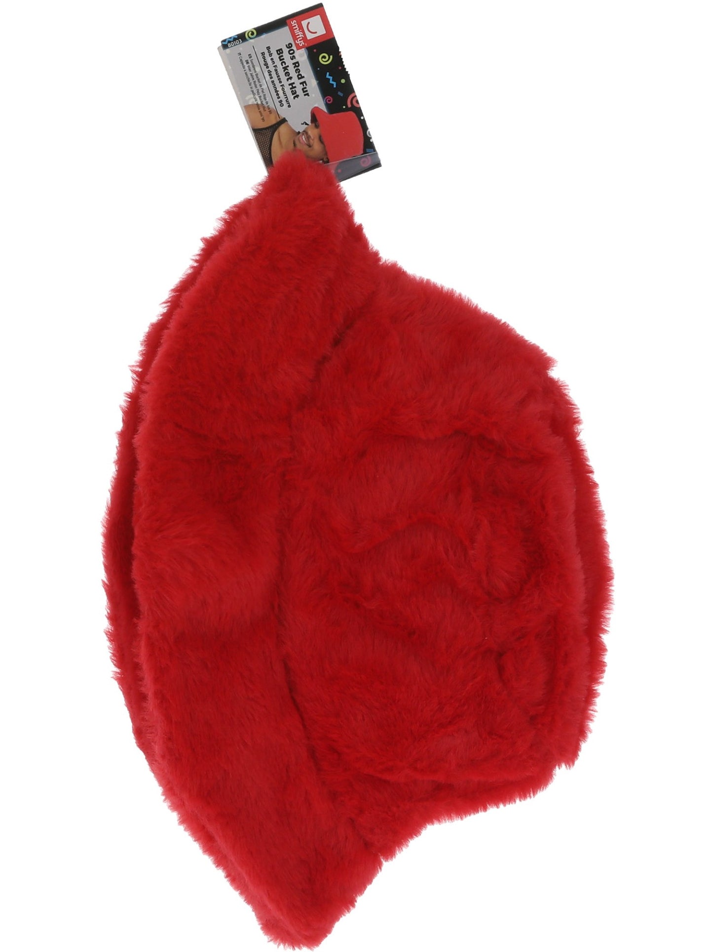 90s Red Fur Bucket Hat  Wholesale