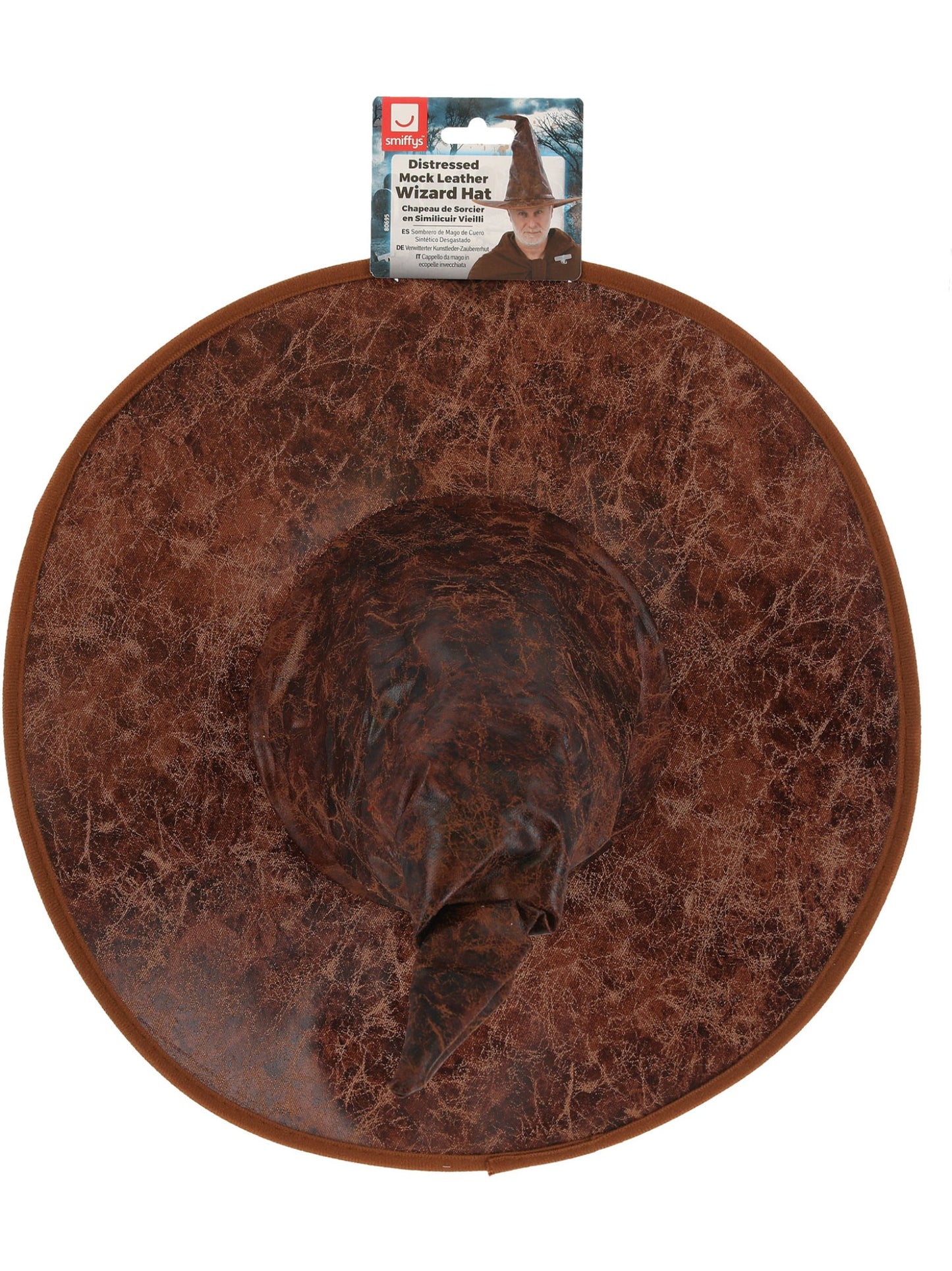 Distressed Mock Leather Wizard Hat  Wholesale