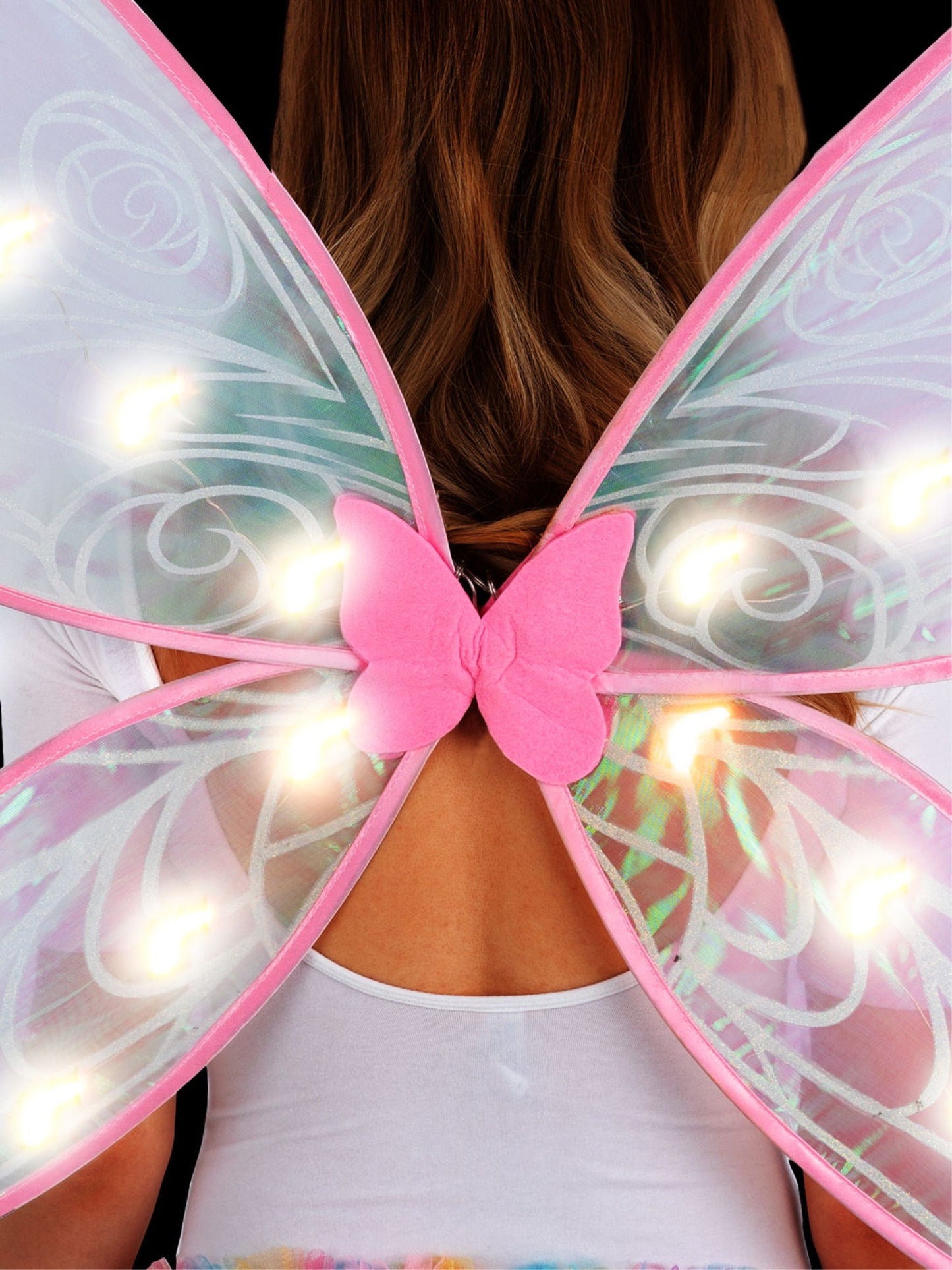 Adult LED Iridescent Light Up Fairy Wings  Wholesale