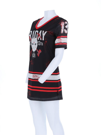Friday the 13th, Damenkostüm, Bedrucktes Hockey-Kleid