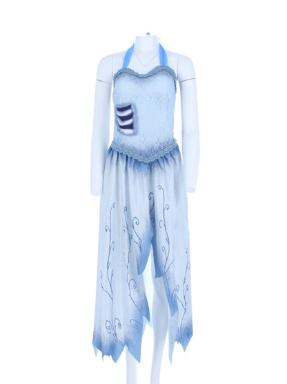 Corpse Bride, Emily-Kostüm, Kleid und Stirnband mit Schleier