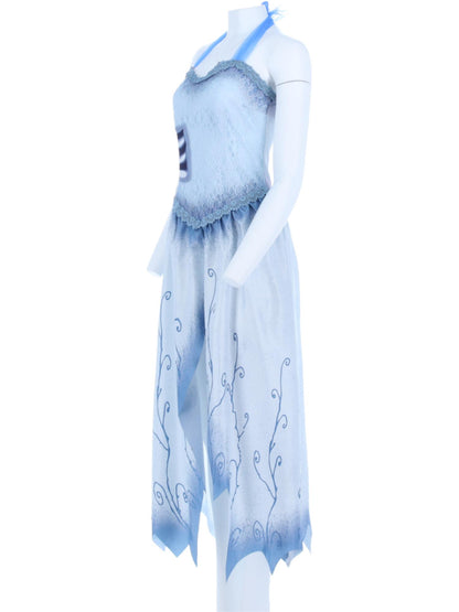 Corpse Bride, Emily-Kostüm, Kleid und Stirnband mit Schleier