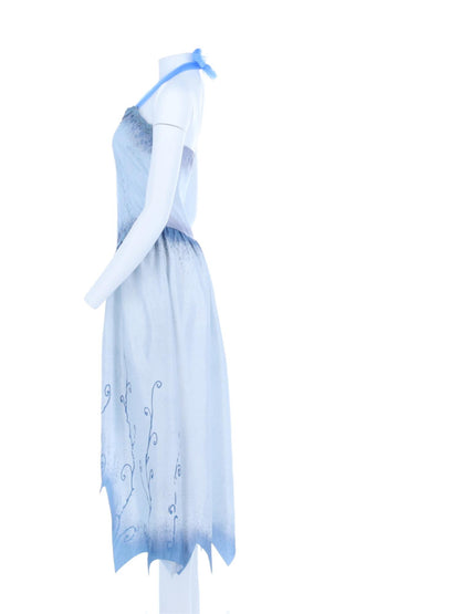 Corpse Bride, Emily-Kostüm, Kleid und Stirnband mit Schleier
