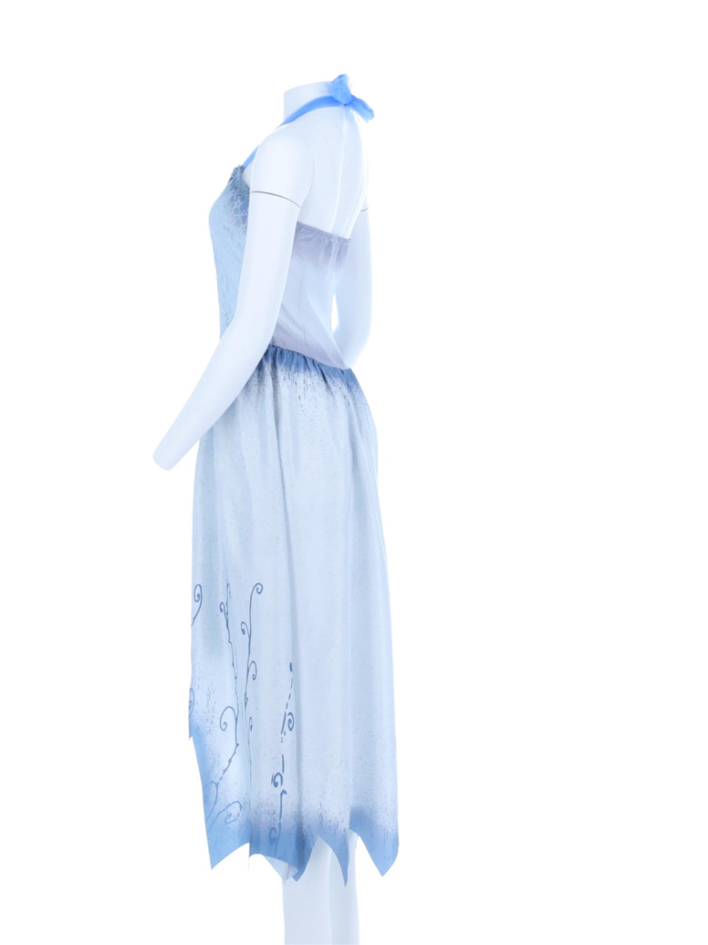 Corpse Bride, Emily-Kostüm, Kleid und Stirnband mit Schleier