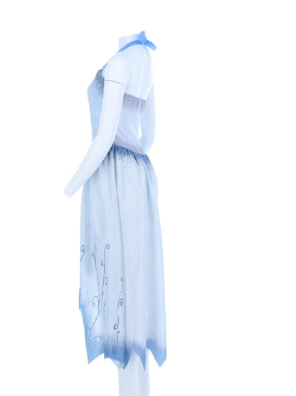 Corpse Bride, Emily-Kostüm, Kleid und Stirnband mit Schleier