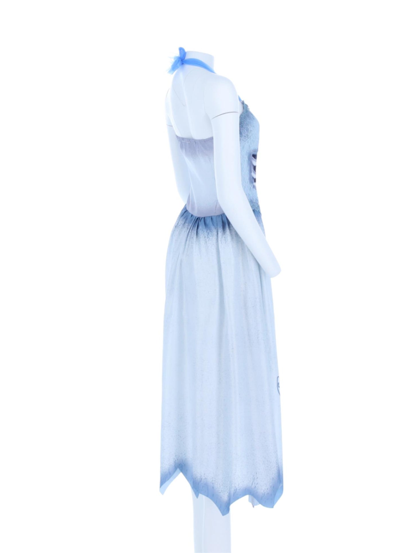 Corpse Bride, Emily-Kostüm, Kleid und Stirnband mit Schleier