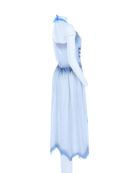 Corpse Bride, Emily-Kostüm, Kleid und Stirnband mit Schleier