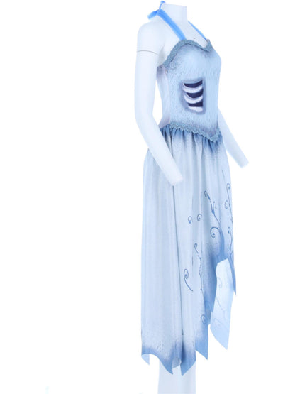 Corpse Bride, Emily-Kostüm, Kleid und Stirnband mit Schleier