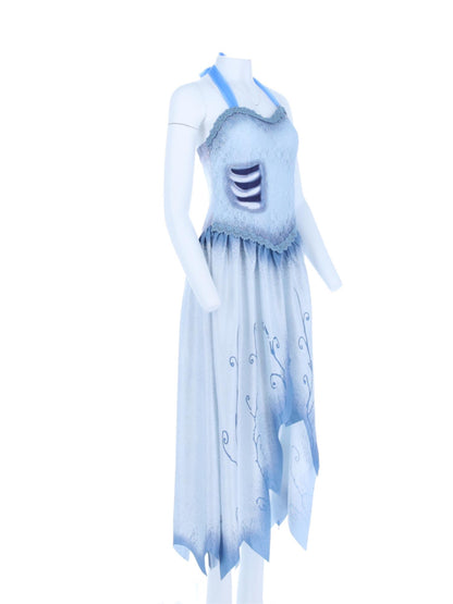 Corpse Bride, Emily-Kostüm, Kleid und Stirnband mit Schleier