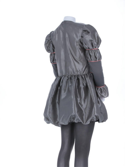 IT Chapter 2, disfraz de Pennywise, Vestido con volante en el cuello y medias