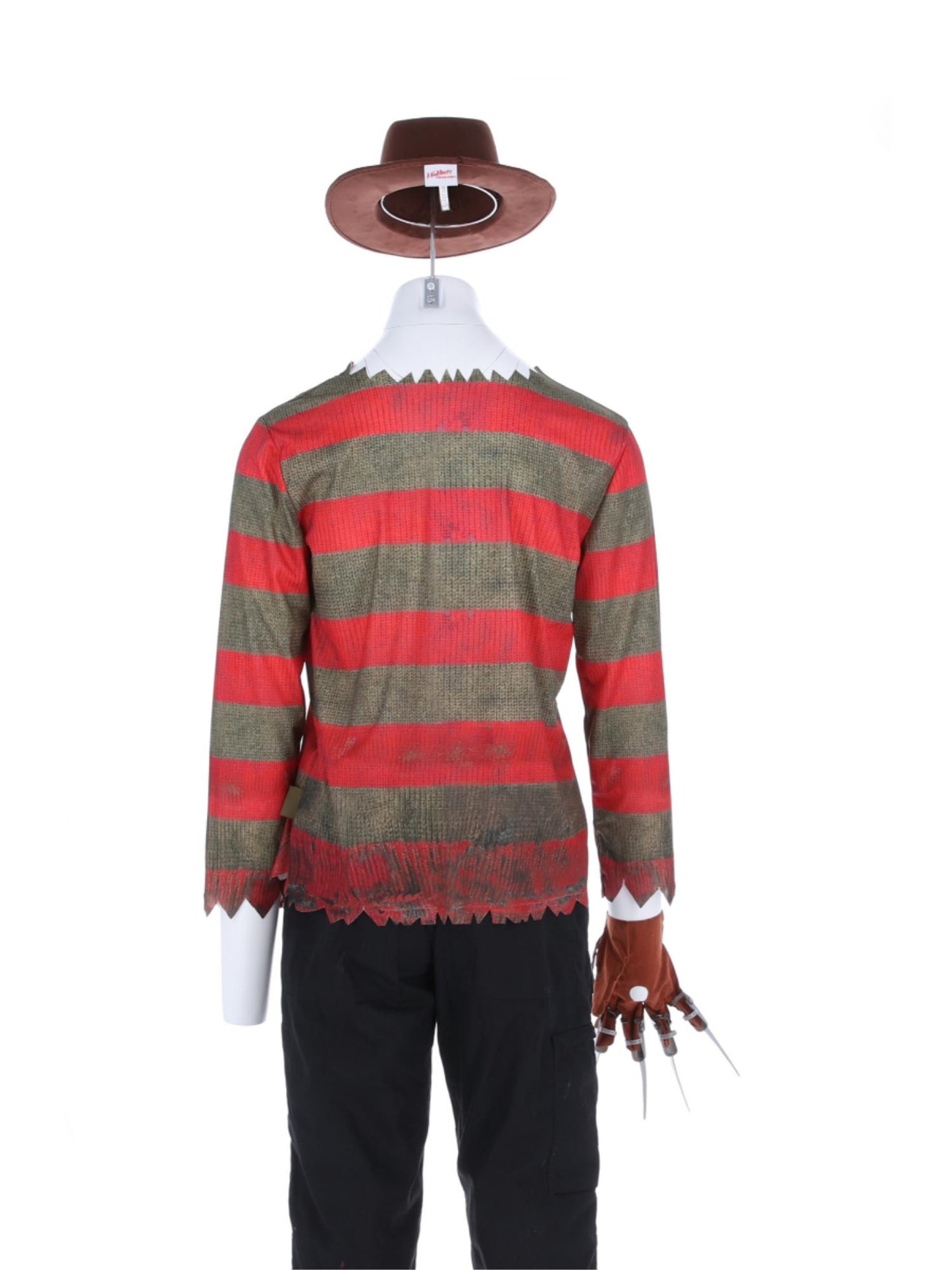 A Nightmare On Elm Street, Freddy Krueger, Kostüm, Bedrucktes Oberteil, Handschuh und Mütze