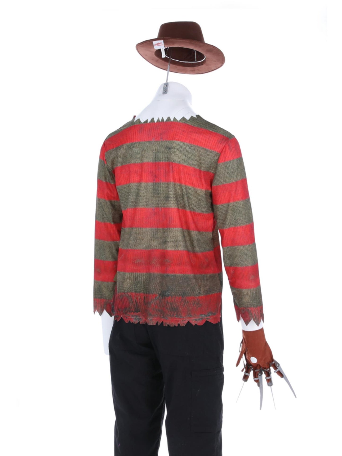 A Nightmare On Elm Street, Freddy Krueger, Kostüm, Bedrucktes Oberteil, Handschuh und Mütze