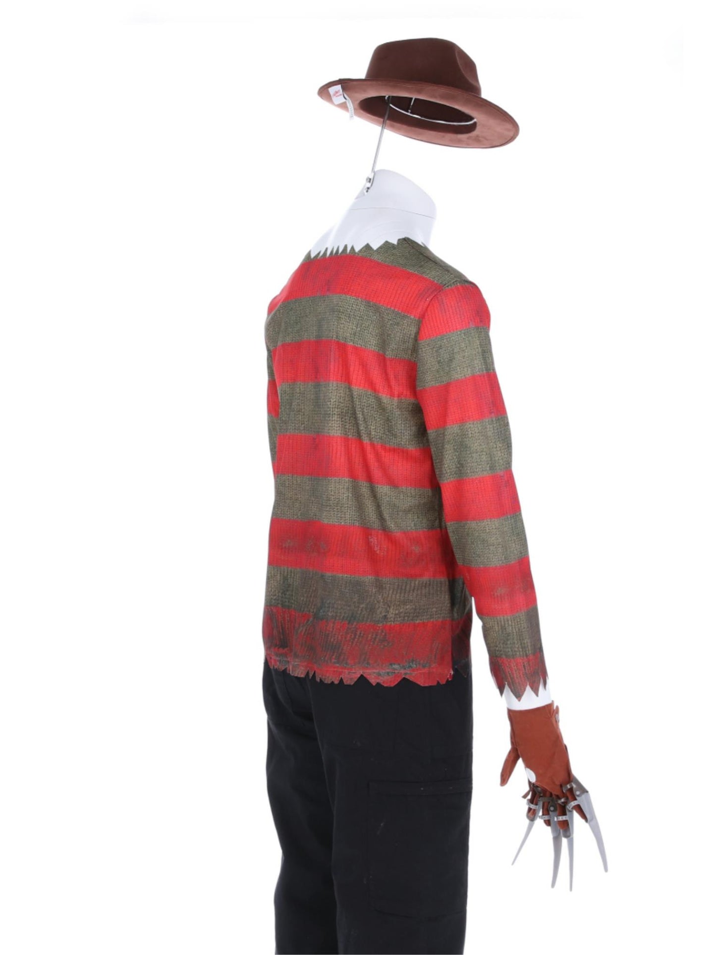 A Nightmare On Elm Street, Freddy Krueger, Kostüm, Bedrucktes Oberteil, Handschuh und Mütze