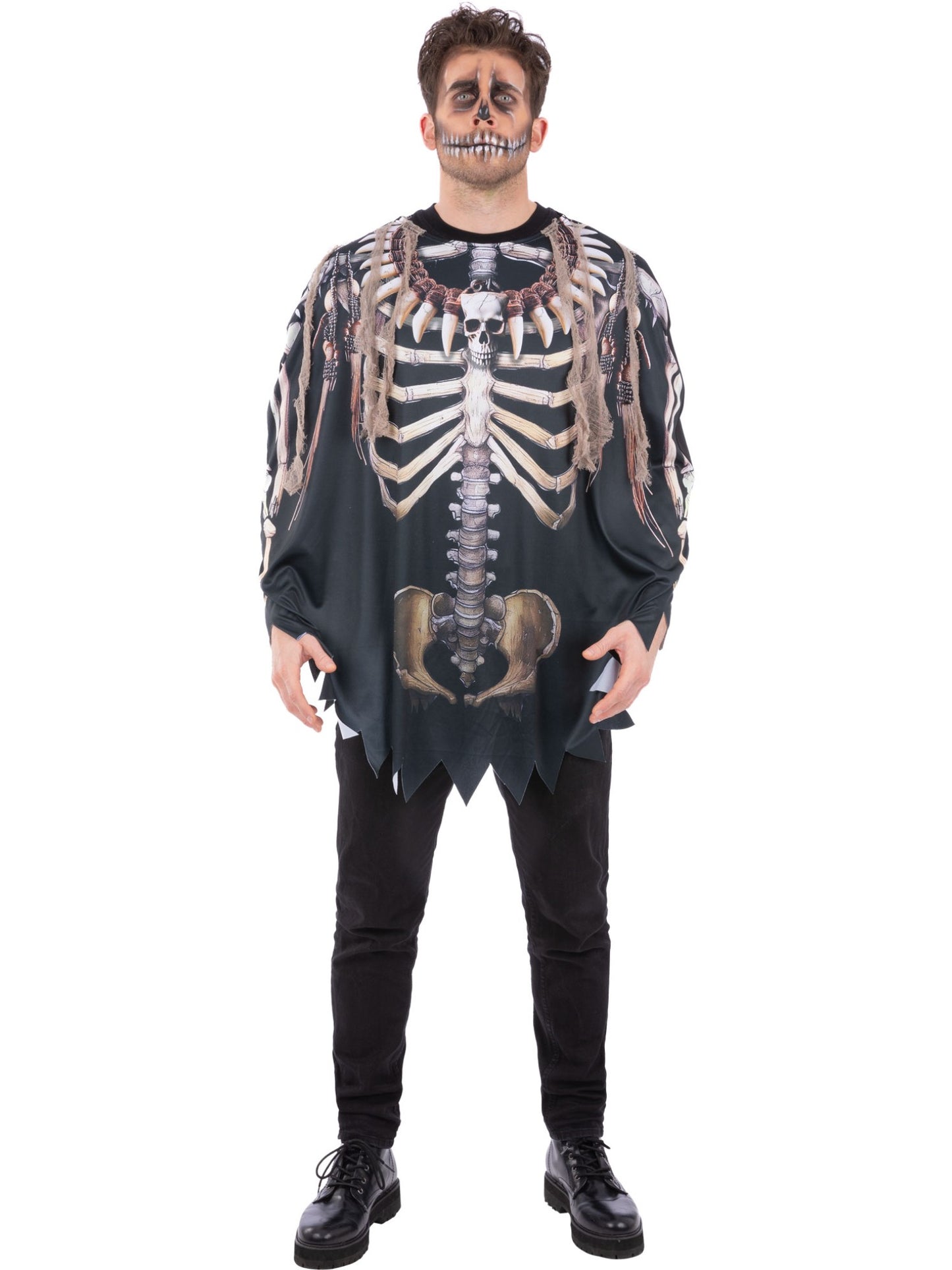 Voodoo Witch Doctor Poncho, Adult  Wholesale