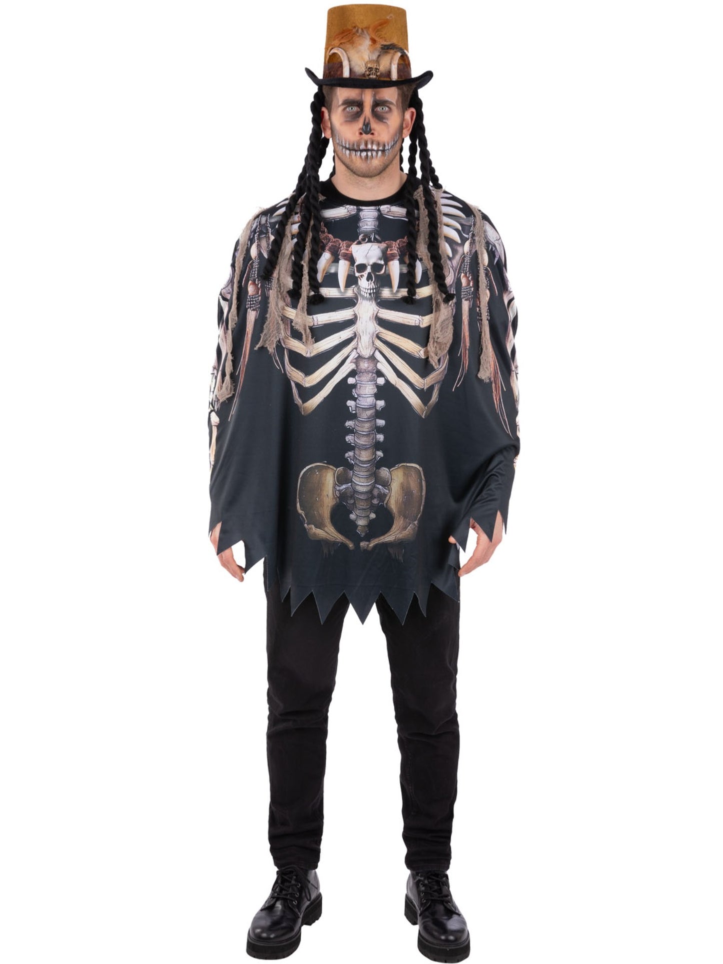 Voodoo Witch Doctor Poncho, Adult  Wholesale