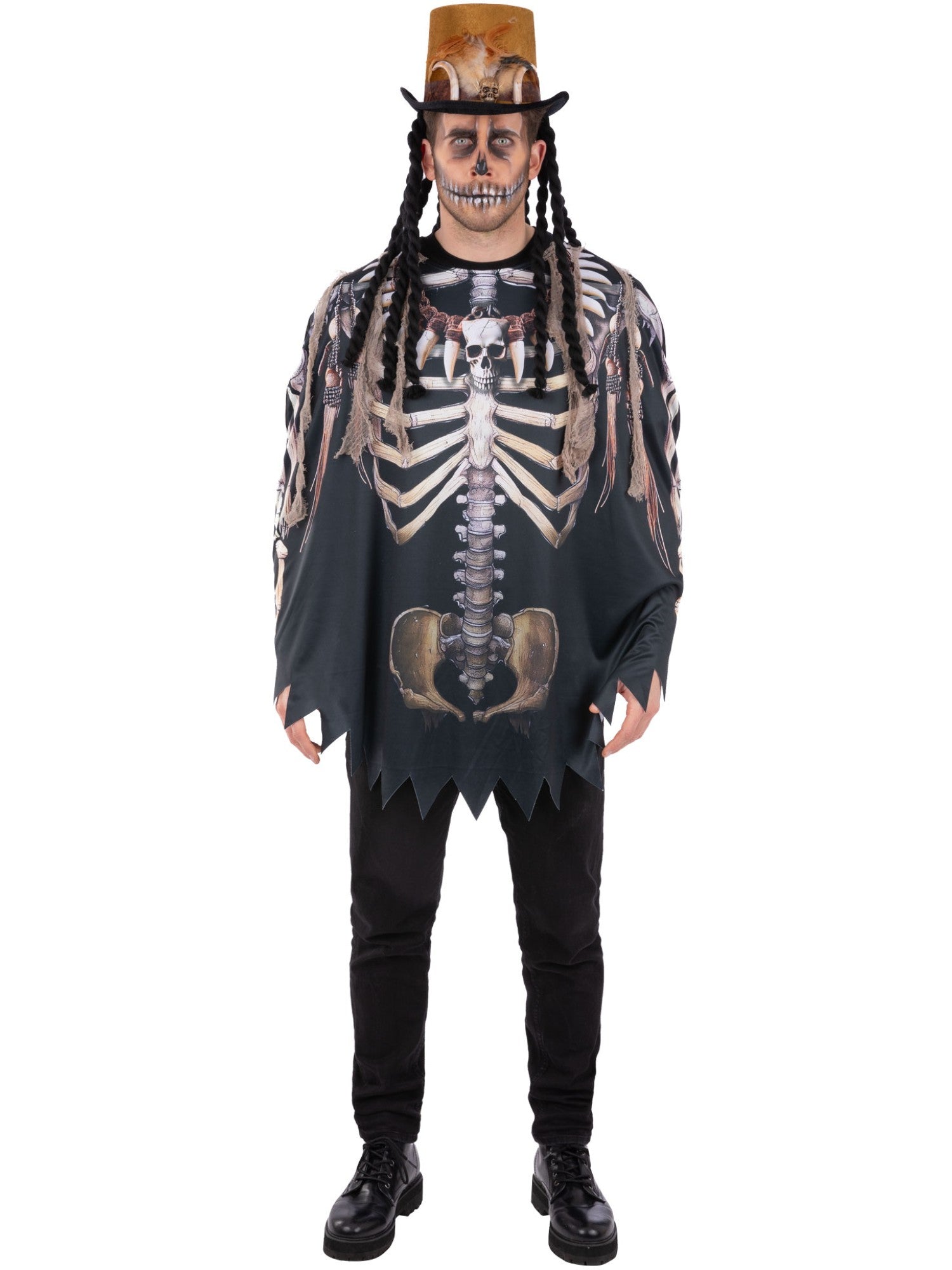 Voodoo Witch Doctor Poncho, Adult  Wholesale