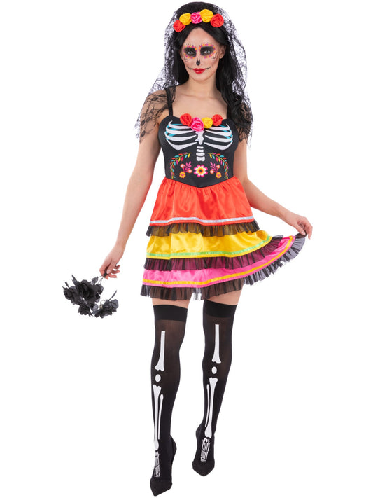 Horror Clown Womens Evil Fancy Dress Halloween Costume