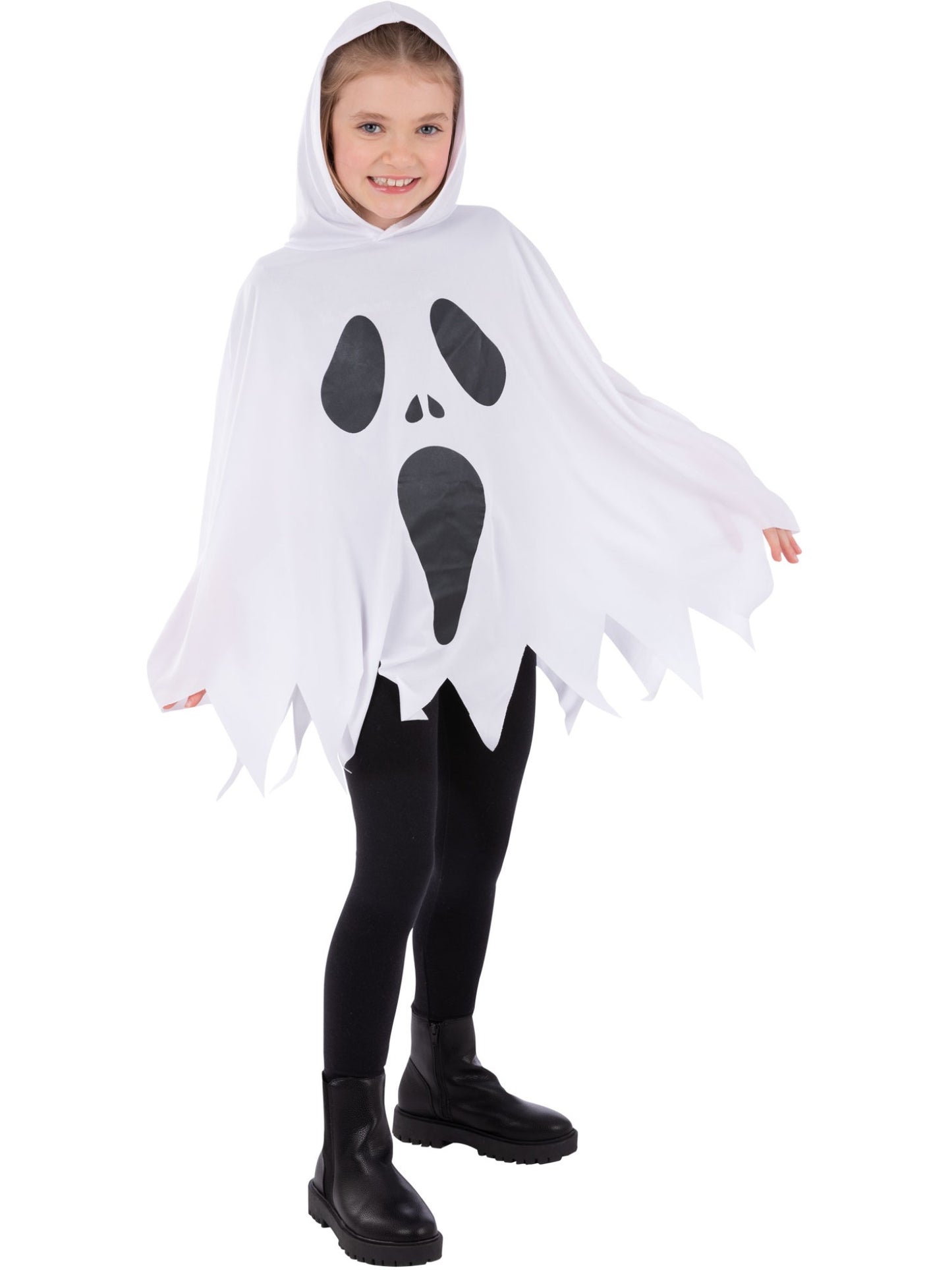 Ghost Poncho, White, Kids  Wholesale