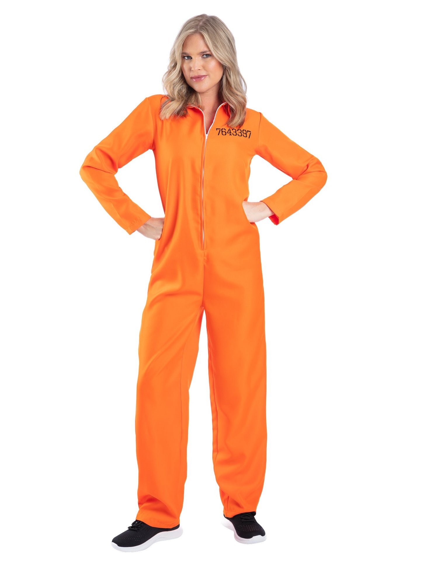 Escaped Prisoner Costume, Orange  Wholesale