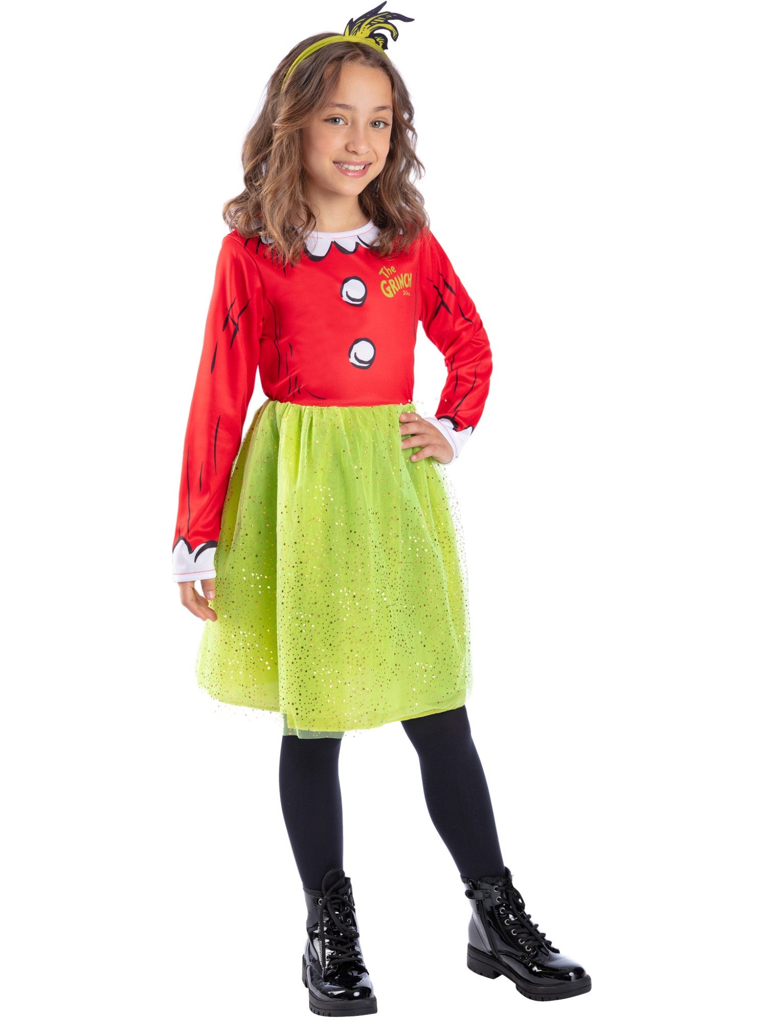 Dr Seuss The Grinch Santa Girls Costume  Wholesale