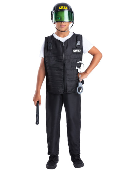 Swat Costume, with Vest, Hat & 4 Piece Toy   Wholesale