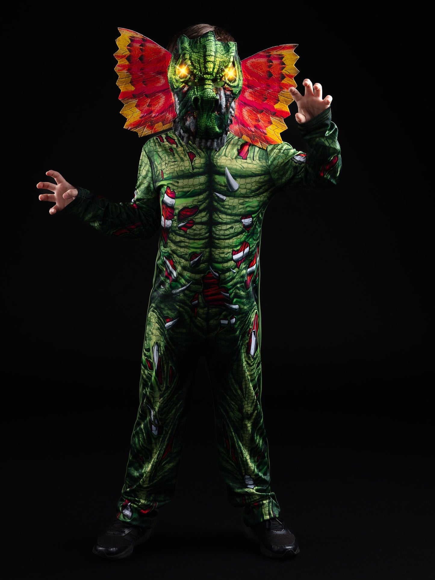 Light Up Zombie Dilophosaurus Dinosaur Costume  Wholesale
